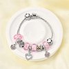 Alloy Enamel European Beads Charm Bracelets BJEW-F495-14P-1