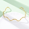 304 Stainless Steel Cuff Bangle for Women BJEW-C076-05G-2