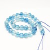 Dyed Round Natural Crackle Quartz Beads Strands G-K084-4mm-03A-4