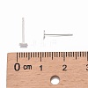 925 Sterling Silver Flat Pad  Stud Earring Findings STER-K167-045C-S-3