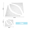 4/8 Inch Transparent Acrylic Quilting Templates DIY-WH0381-002-2