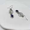 Alloy Natural Lapis Lazuli Dangle Earrings FS-WGF13EE-01-1