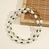 Elegant Imitation Pearl Rice Beaded Necklaces for Women WA6222-1