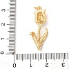 Brass with Enamel Pendants KK-CBA2F11-06G-4