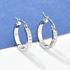 304 Stainless Steel Hoop Earrings EJEW-N0031-11P-1