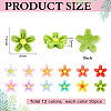 360Pcs 12 Colors Opaque Resin Cabochons RESI-PH0002-68-2