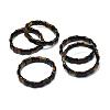 Natural Tiger Eye Rectangle Beaded Stretch Bracelet BJEW-E379-05E-1