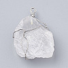 Natural Quartz Crystal Pendants G-Q993-05-2