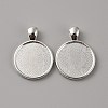 Zinc Alloy Pendant Cabochon Settings FIND-WH0422-15-1