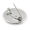 Breast Cancer Awareness Ribbon Glass Brooches JEWB-L019-01B-3