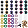 20 Sets 5 Colors ABS Plastic Safety Craft Eye DIY-GA0002-76-1