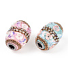 Handmade Indonesia Alloy Beads IPDL-B001-06-3