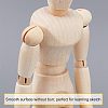 Olycraft Unfinished Blank Wooden Puppet DIY-OC0002-26-4