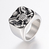 304 Stainless Steel Finger Rings RJEW-G091-23-AS-1