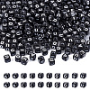 Biyun 50G 5 Styles Opaque Horizontal Hole Acrylic Beads SACR-BY0001-05-10