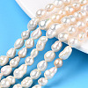 Natural Baroque Pearl Keshi Pearl Beads Strands PEAR-S020-F01-02-1