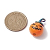Halloween theme Wood with Alloy Pendant PALLOY-JF02657-01-4