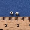 925 Sterling Silver Corrugated Round Spacer Beads STER-K178-02C-S-3