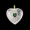Natural Quartz Crystal Pendants G-C274-04I-2