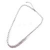 Imitation Pearl Round Beaded Necklaces Vintage Style Simple and Elegant Collarbone Chain LE1291-5