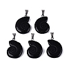 Natural Obsidian Pendants G-Q601-45A-1