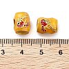 Alloy Enamel European Beads ENAM-M008-09G-04-3