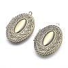 Brass Locket Pendants KK-F717-05AB-NR-1