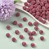 Polymer Clay Rhinestone Beads RB-C1438-10mm-A23-4