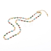 304 Stainless Steel Link Bracelets & Necklaces Jewelry Sets SJEW-JS01188-2