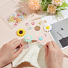 Sunflower Silicone Knitting Needle Point Protectors DIY-NB0010-91-3