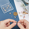 10Pcs Brass Cubic Zirconia Ear Stud Findings KK-DC0004-33-3
