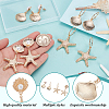 4 Pairs 4 Styles Alloy Dangle Earrings EJEW-GA0001-05-3