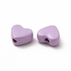 Heart Spray Painted Alloy Beads FIND-G053-01L-3