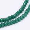 Faceted Rondelle Glass Beads Strands GLAA-M028-2mm-A06-2