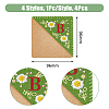 4Pcs 4 Style Felt Embroidery Bookmarks FIND-HY0003-46B-2