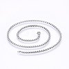 304 Stainless Steel Box Chain Necklaces NJEW-F227-09P-08-1