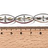 Electroplated Transparent Glass Beads Strands GL-CBA98F0-08A-4