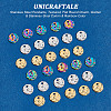 Unicraftale 36Pcs 3 Colors Ion Plating(IP) 304 Stainless Steel Pendants STAS-UN0045-85-5