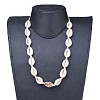 Adjustable Cowrie Shell Beaded Necklaces NJEW-JN02400-02-4
