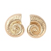 Conch Alloy Stud Earrings for Women X-EJEW-A112-07KCG-2