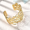 304 Stainless Steel Cuff Bangles BJEW-L705-02G-3