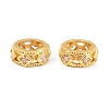 Brass Micro Pave Clear Cubic Zirconia European Beads CU-CBA6A75-14G-1