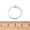 S925 Sterling Silver Adjustable Letter Rings for Women RJEW-M068-01P-J-3
