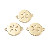 Rack Plating Brass Connector Charms KK-G512-10A-G-1