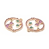 Alloy Enamel Pendants ENAM-M052-04G-A-3