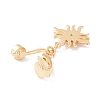 Rhinestone Sun Charm Belly Ring LS-AJEW-F057-14G-2