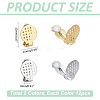 24Pcs 2 Colors 304 Stainless Steel Clip-on Earring Findings STAS-ME0001-60-2