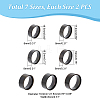 Unicraftale 14Pcs 7 Size 304 Stainless Steel Plain Band Rings Set RJEW-UN0002-90EB-3