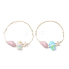 2Pcs Adjustable Acrylic Beaded Braided Bead Bracelets BJEW-JB14050-2