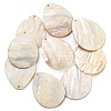 Natural Freshwater Shell Pendants BSHE-Z005-10-1